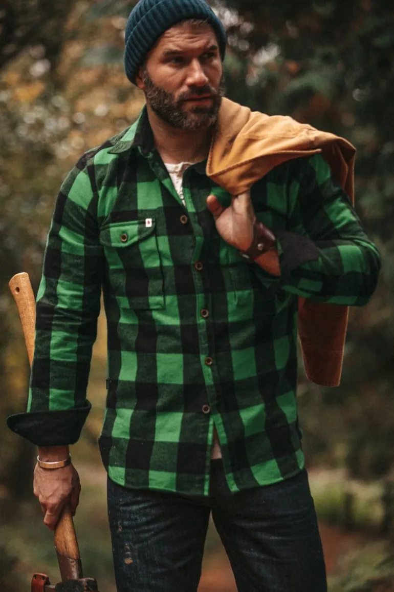 &Sons Yukon Flannel Field Shirt Green