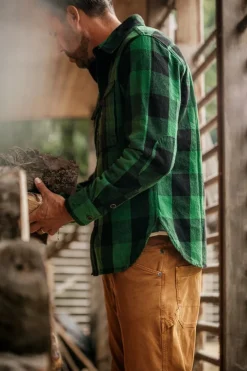 &Sons Yukon Flannel Field Shirt Green