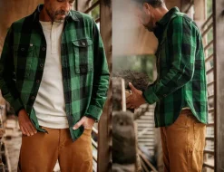 &Sons Yukon Flannel Field Shirt Green