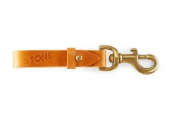 Tan Leather Key Fob