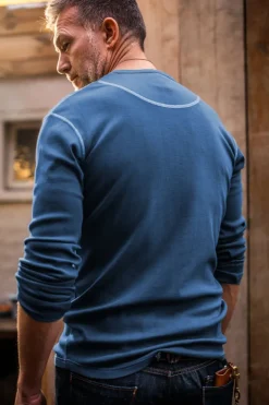 The New Elder Henley Shirt Indigo