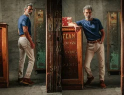 The New Elder Henley Short Sleeve Shirt Indigo