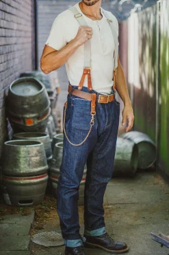 The New Frontier 14Oz Selvedge Anti-Bac Raw Denim Jeans