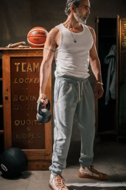 Track And Field Tracksuit Bottoms Grey