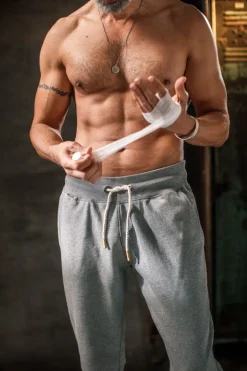 Track And Field Tracksuit Bottoms Grey