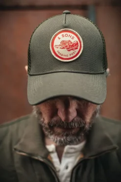 Trucker Badge Cap Army Green
