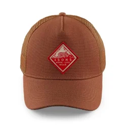 Trucker Badge Cap Rust Tan