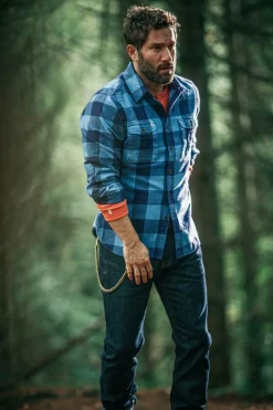 Yukon Flannel Field Shirt Blue