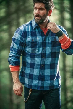 Yukon Flannel Field Shirt Blue