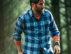 Yukon Flannel Field Shirt Blue