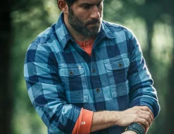 Yukon Flannel Field Shirt Blue